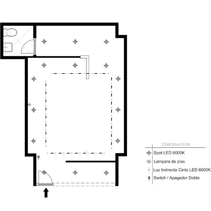 plano iluminación