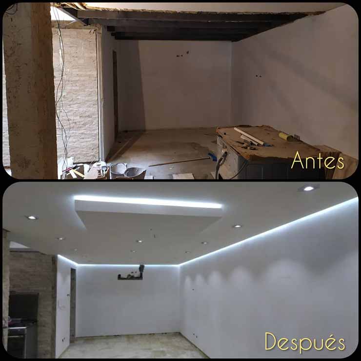 Dry-Wall Antes vs Después